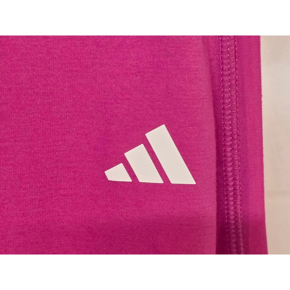 NWT Adidas Womens 2XL Training Cropped Tank Top Pink JL7680 Workout Summer - Picture 4 of 9